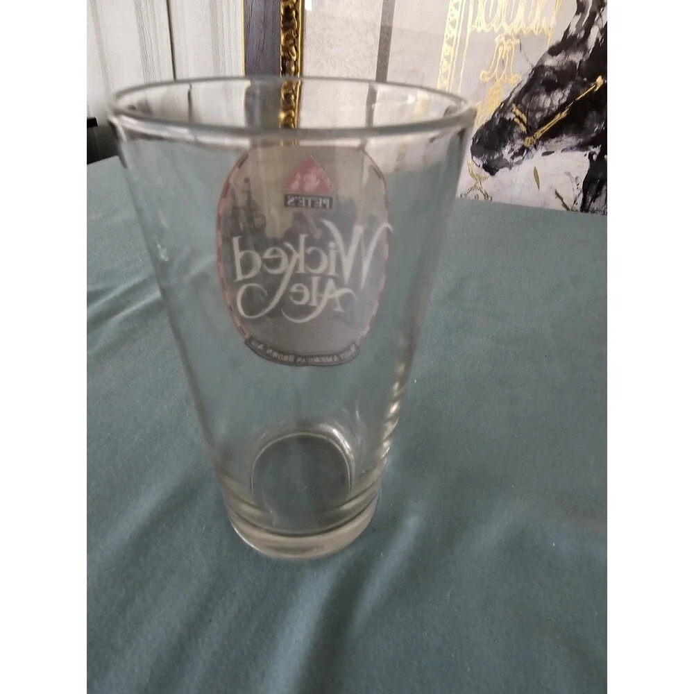 Pete's Wicked Ale America’s Premiere Microbrewery Beer Pint Drinking Glass